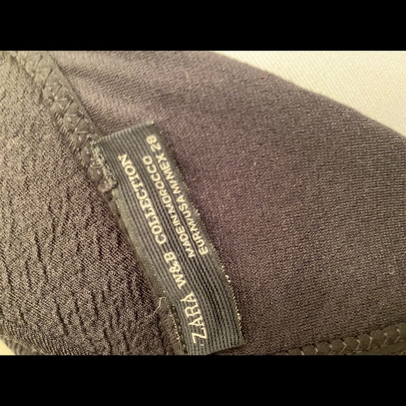 Zara W & B Collection Leopard Print Blk Dress - Picture 8 of 9